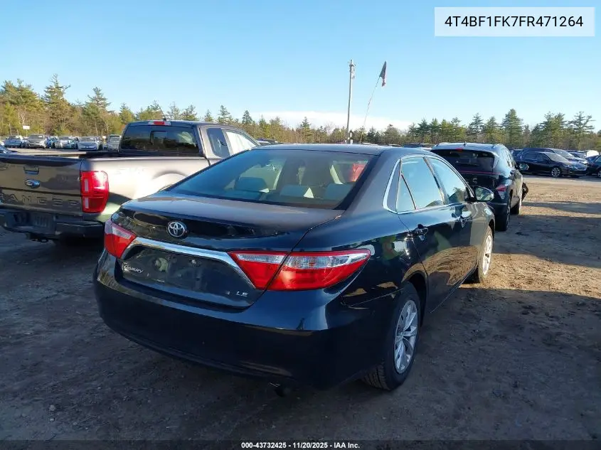 4T4BF1FK7FR471264 2015 Toyota Camry Le