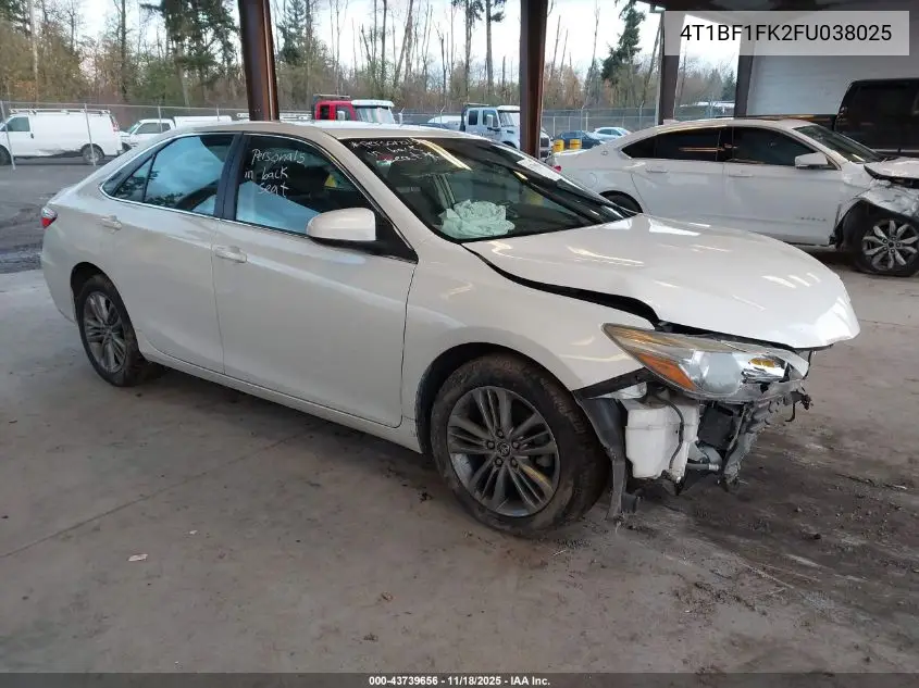 4T1BF1FK2FU038025 2015 Toyota Camry Se