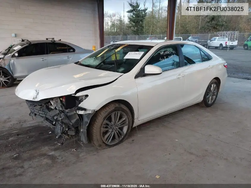 4T1BF1FK2FU038025 2015 Toyota Camry Se