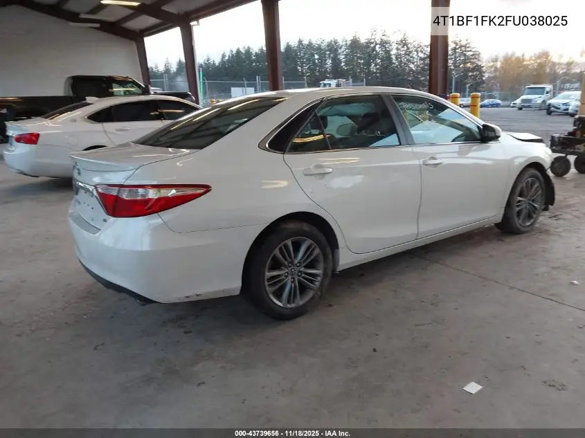 4T1BF1FK2FU038025 2015 Toyota Camry Se