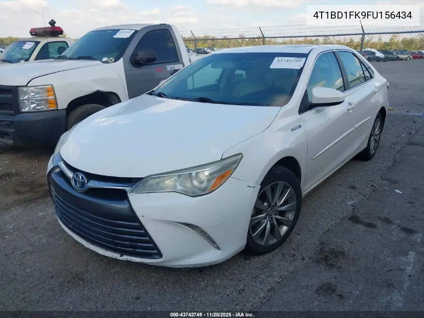4T1BD1FK9FU156434 2015 Toyota Camry Hybrid Xle