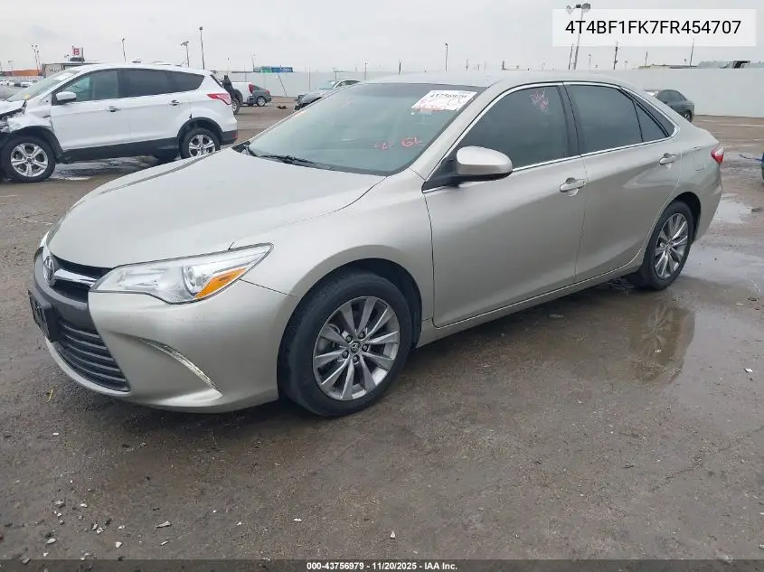4T4BF1FK7FR454707 2015 Toyota Camry Xle