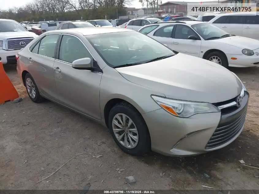 4T4BF1FKXFR461795 2015 Toyota Camry Le