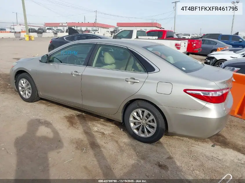 4T4BF1FKXFR461795 2015 Toyota Camry Le