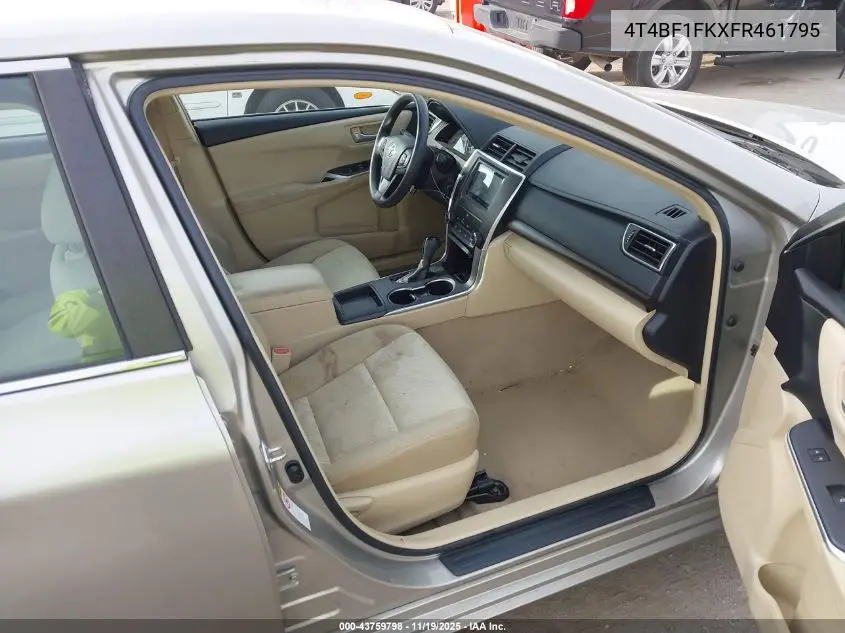 4T4BF1FKXFR461795 2015 Toyota Camry Le