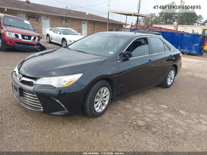 4T4BF1FK0FR504895 2015 Toyota Camry Le