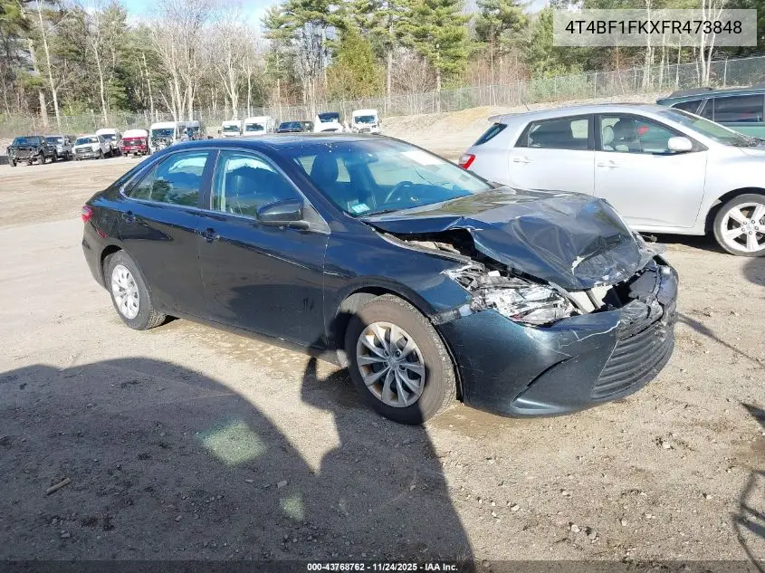 4T4BF1FKXFR473848 2015 Toyota Camry Le