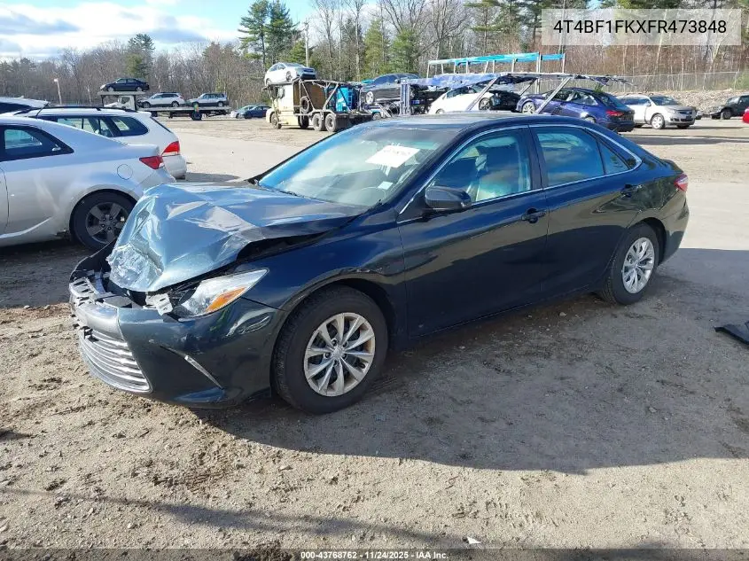 4T4BF1FKXFR473848 2015 Toyota Camry Le