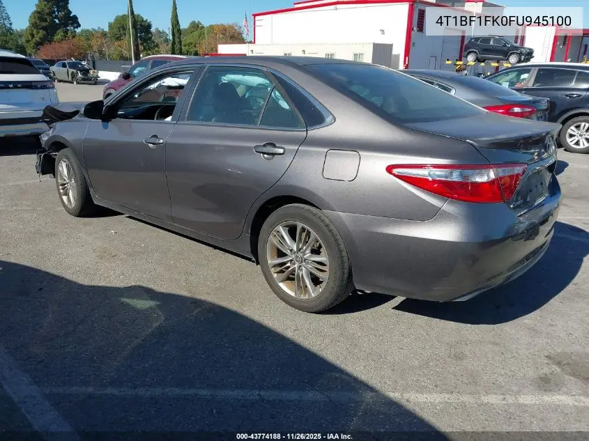 4T1BF1FK0FU945100 2015 Toyota Camry Se
