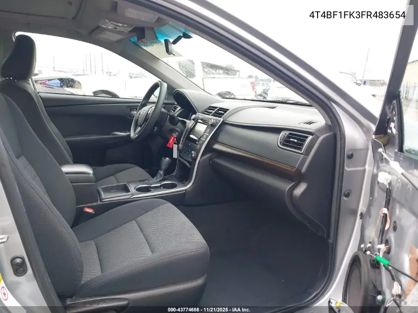 4T4BF1FK3FR483654 2015 Toyota Camry Le