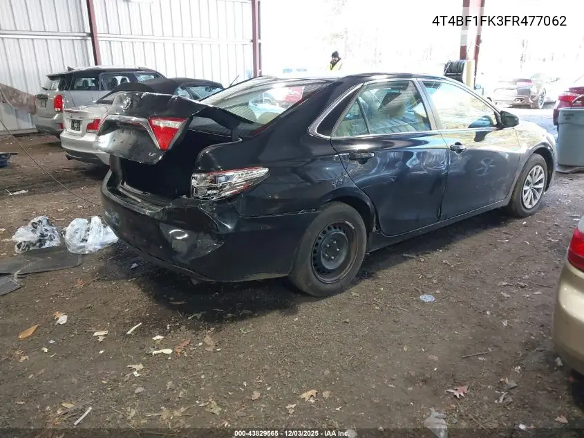 4T4BF1FK3FR477062 2015 Toyota Camry Le