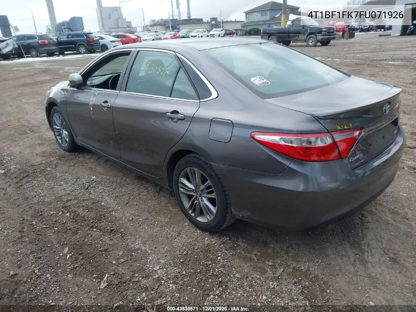 4T1BF1FK7FU071926 2015 Toyota Camry Se