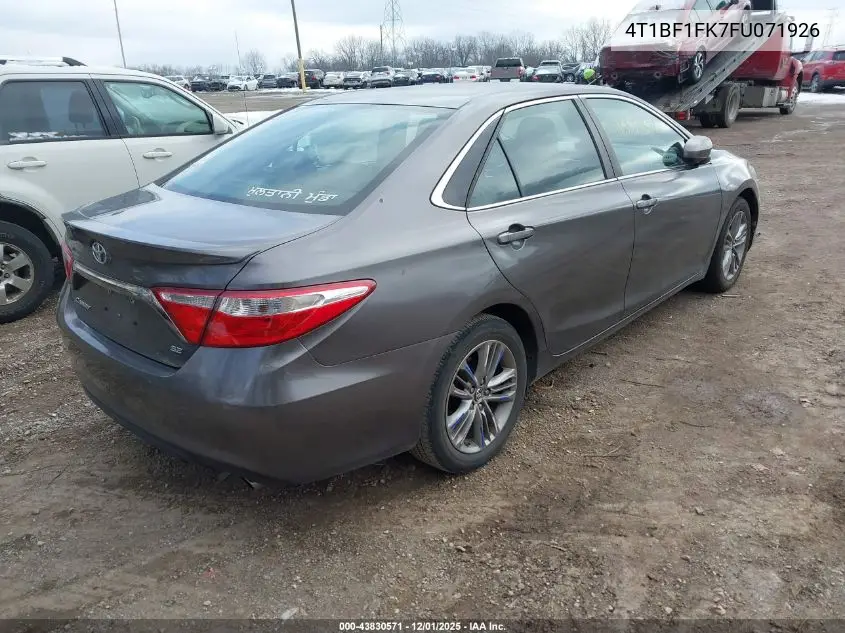 4T1BF1FK7FU071926 2015 Toyota Camry Se