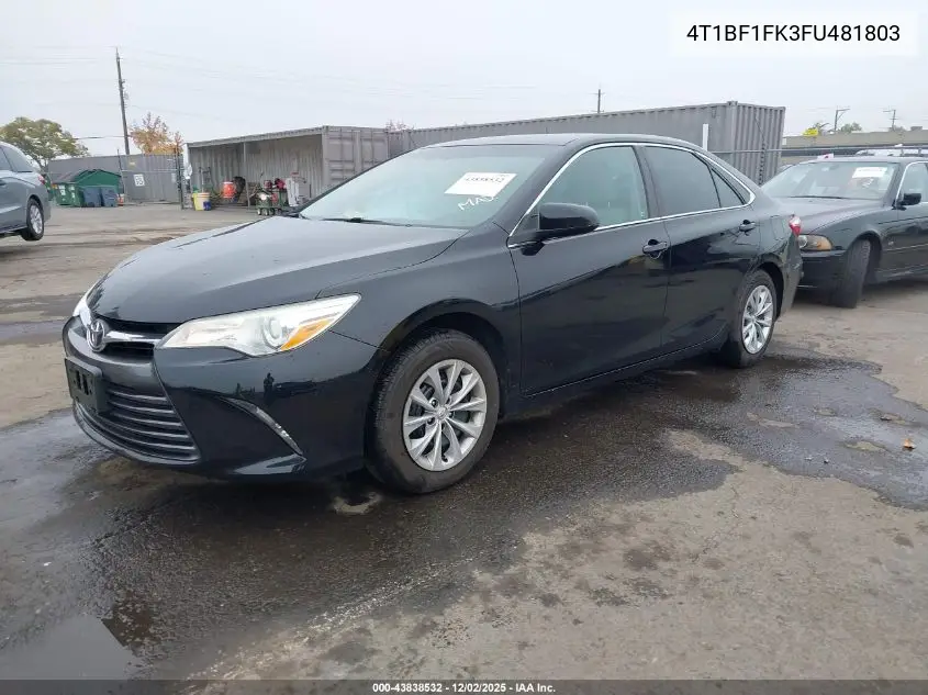 4T1BF1FK3FU481803 2015 Toyota Camry Le