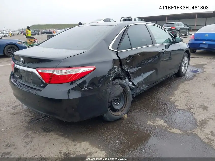 4T1BF1FK3FU481803 2015 Toyota Camry Le