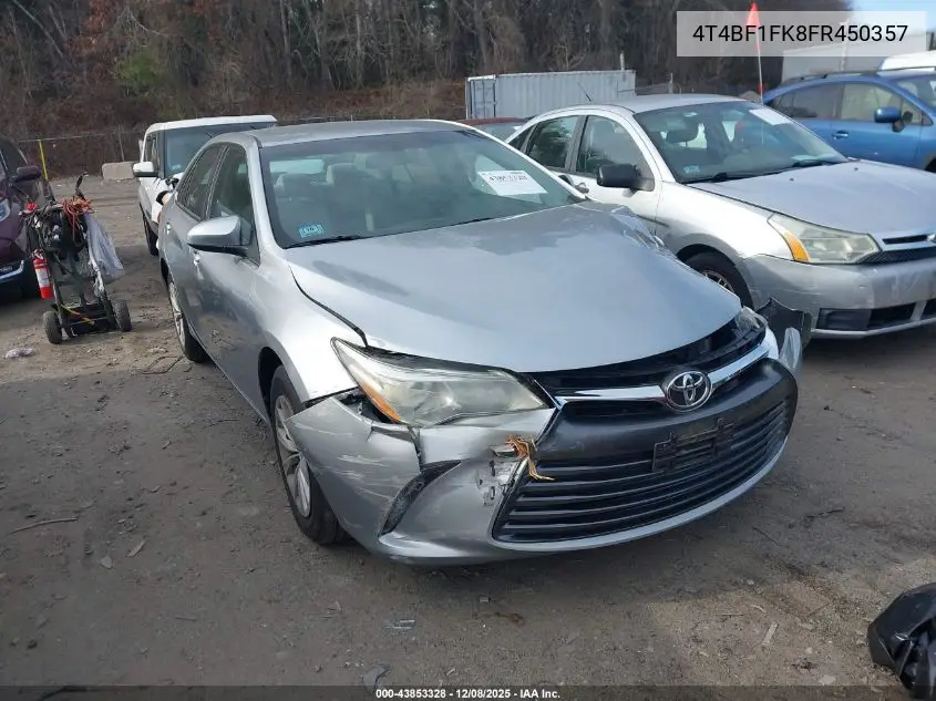 4T4BF1FK8FR450357 2015 Toyota Camry Le