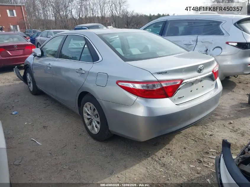 4T4BF1FK8FR450357 2015 Toyota Camry Le