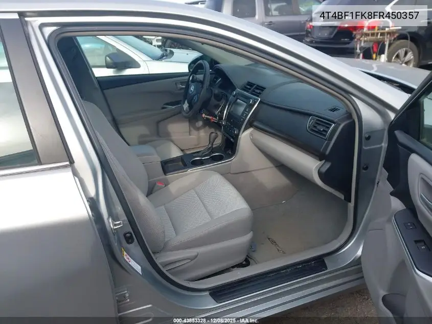 4T4BF1FK8FR450357 2015 Toyota Camry Le