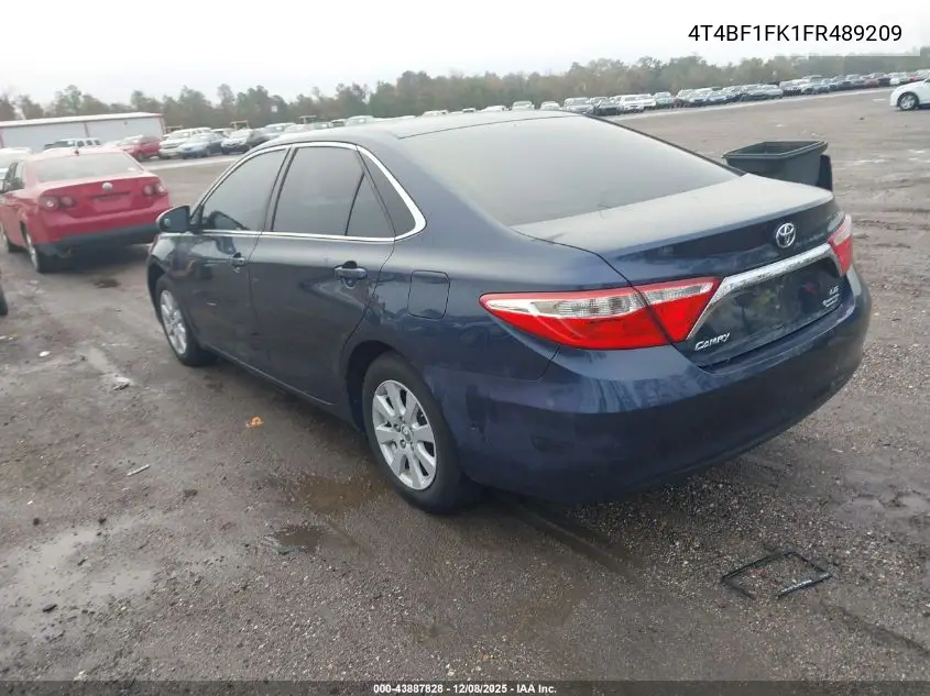 4T4BF1FK1FR489209 2015 Toyota Camry Le