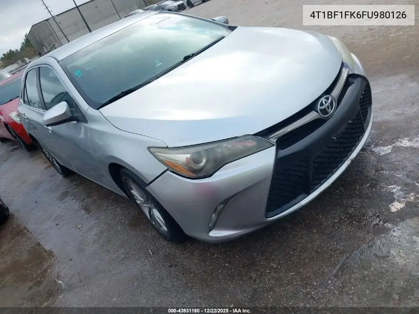 4T1BF1FK6FU980126 2015 Toyota Camry Se