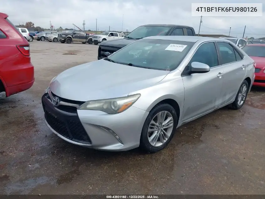 4T1BF1FK6FU980126 2015 Toyota Camry Se