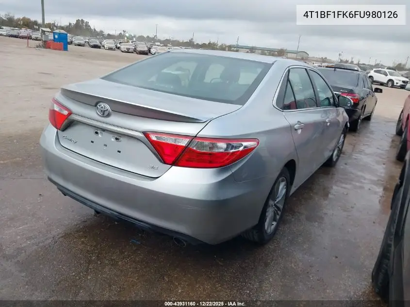 4T1BF1FK6FU980126 2015 Toyota Camry Se