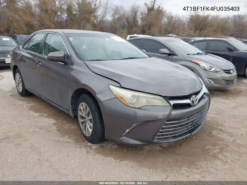 4T1BF1FK4FU035403 2015 Toyota Camry Le