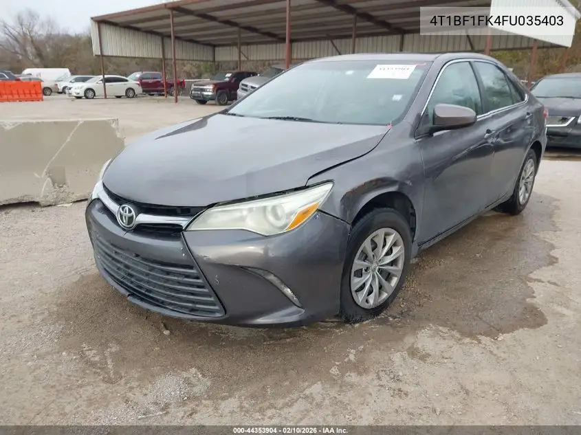 4T1BF1FK4FU035403 2015 Toyota Camry Le