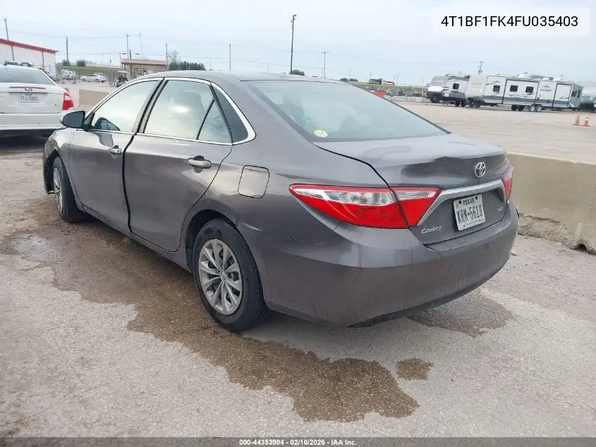 4T1BF1FK4FU035403 2015 Toyota Camry Le