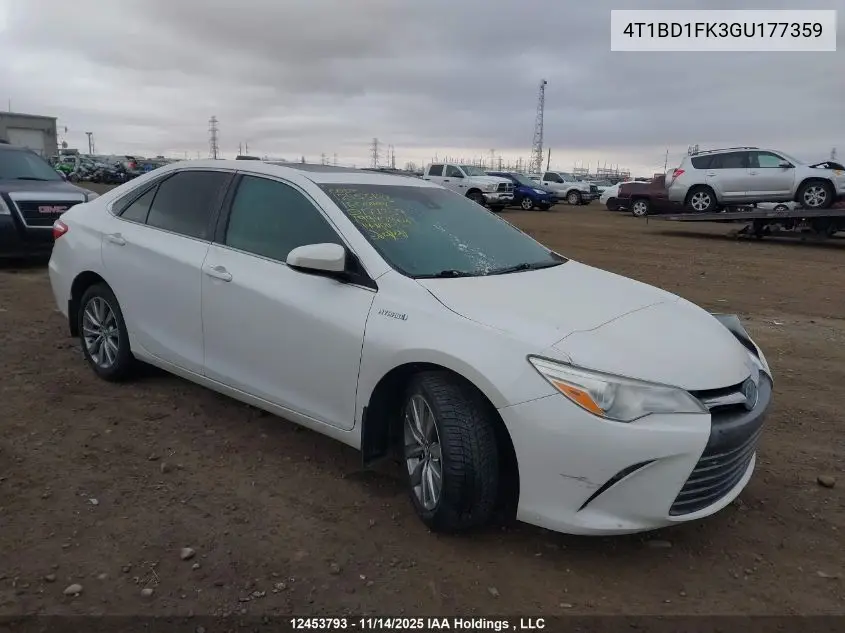 4T1BD1FK3GU177359 2016 Toyota Camry Hybrid/Le/Xle/Se