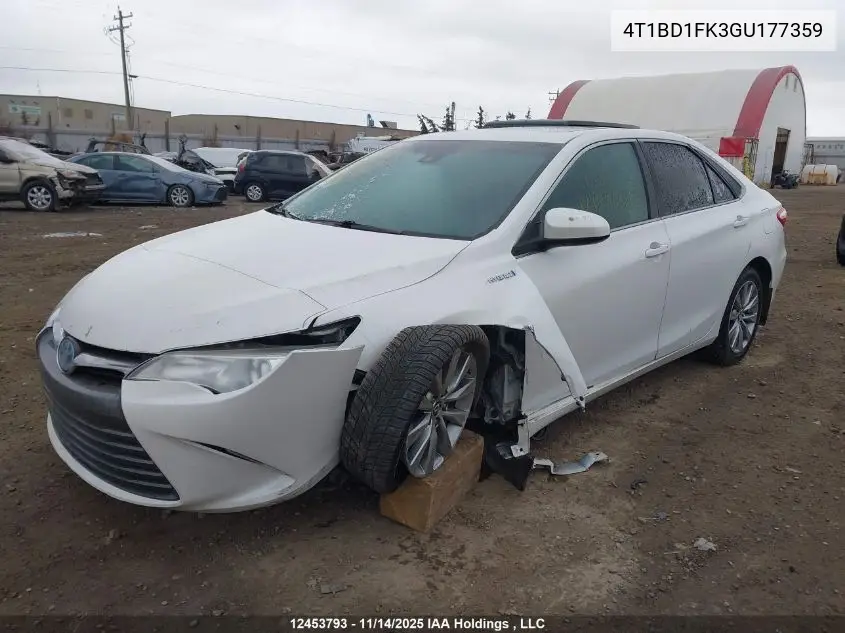 4T1BD1FK3GU177359 2016 Toyota Camry Hybrid/Le/Xle/Se