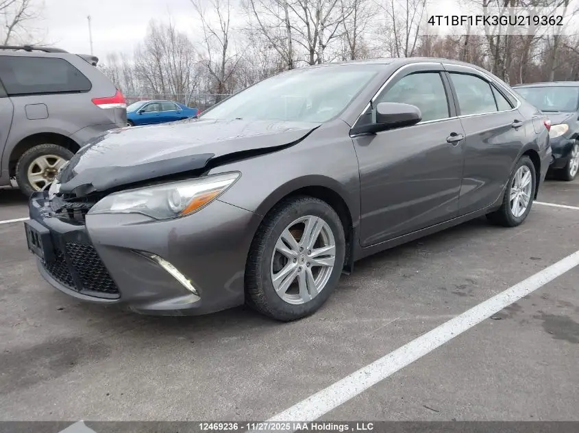 4T1BF1FK3GU219362 2016 Toyota Camry Xse