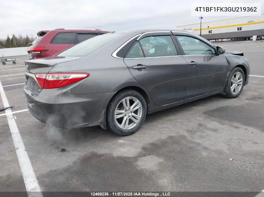 4T1BF1FK3GU219362 2016 Toyota Camry Xse