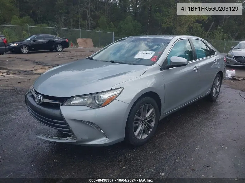 4T1BF1FK5GU203129 2016 Toyota Camry Se