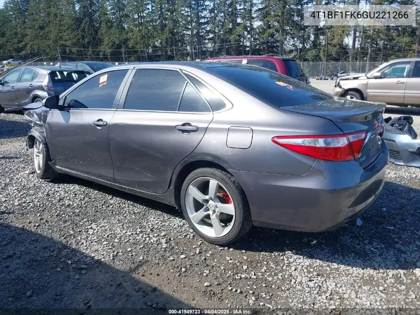 4T1BF1FK6GU221266 2016 Toyota Camry Se