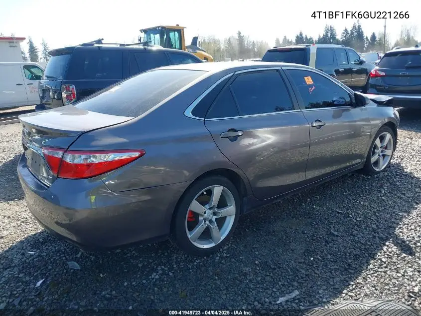 4T1BF1FK6GU221266 2016 Toyota Camry Se