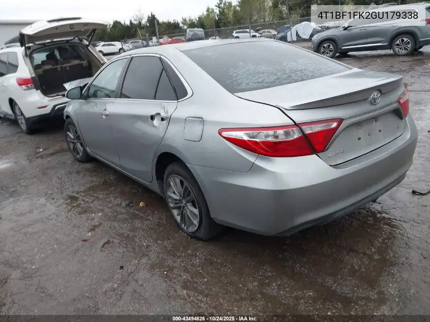 4T1BF1FK2GU179338 2016 Toyota Camry Se