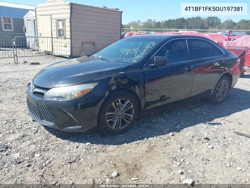 4T1BF1FK5GU197381 2016 Toyota Camry Se