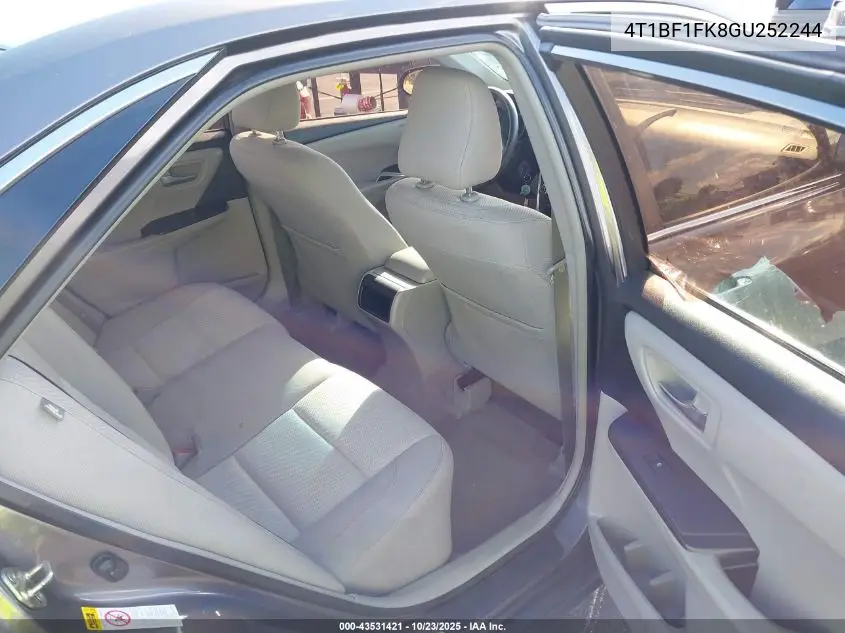4T1BF1FK8GU252244 2016 Toyota Camry Le