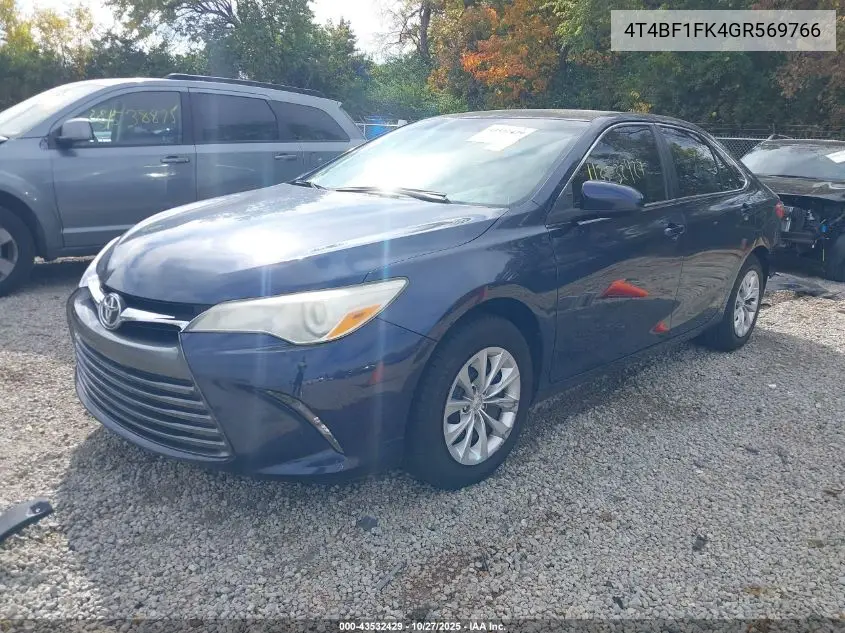 4T4BF1FK4GR569766 2016 Toyota Camry Le
