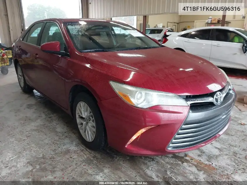 4T1BF1FK6GU596316 2016 Toyota Camry Le