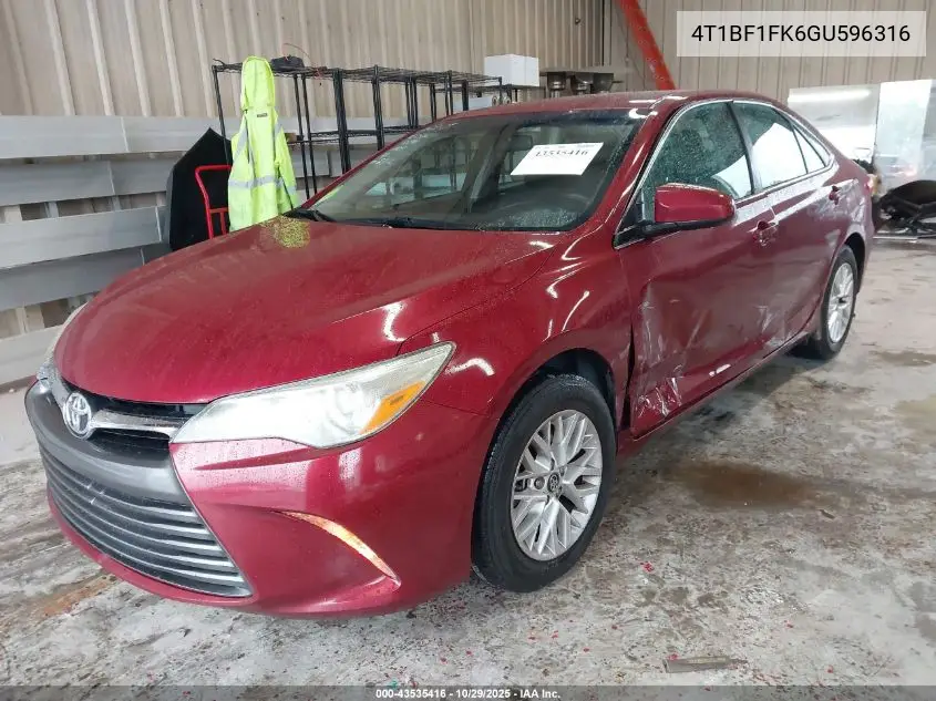 4T1BF1FK6GU596316 2016 Toyota Camry Le