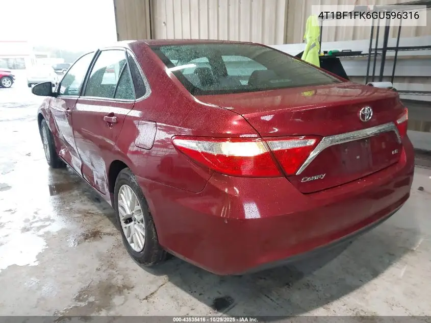 4T1BF1FK6GU596316 2016 Toyota Camry Le