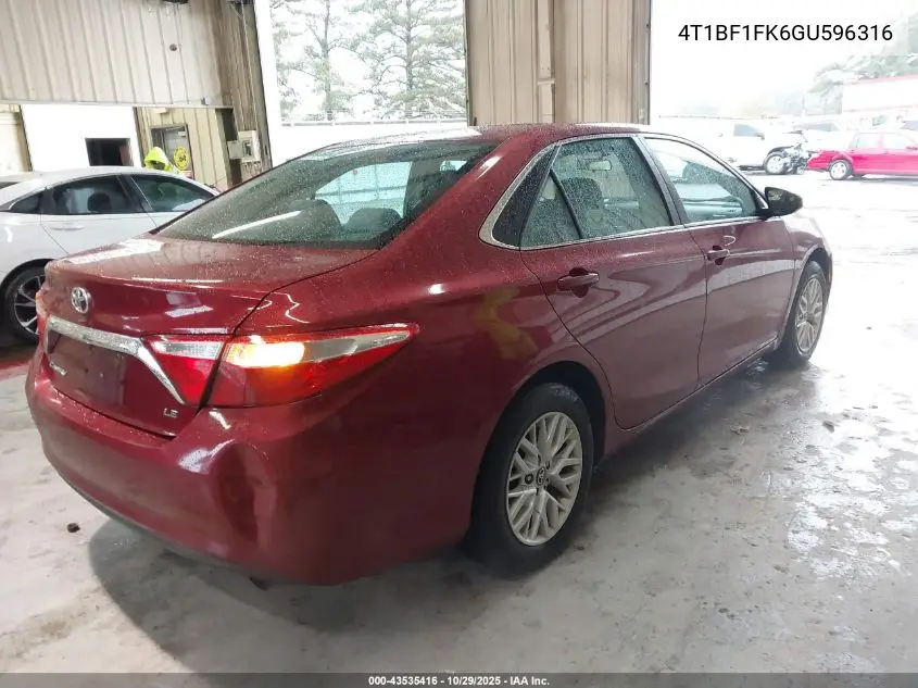 4T1BF1FK6GU596316 2016 Toyota Camry Le