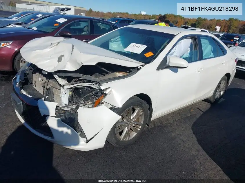 4T1BF1FK4GU218298 2016 Toyota Camry Se