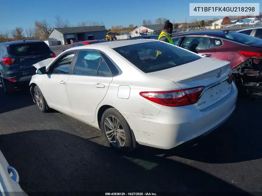 4T1BF1FK4GU218298 2016 Toyota Camry Se