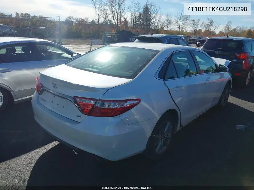 4T1BF1FK4GU218298 2016 Toyota Camry Se