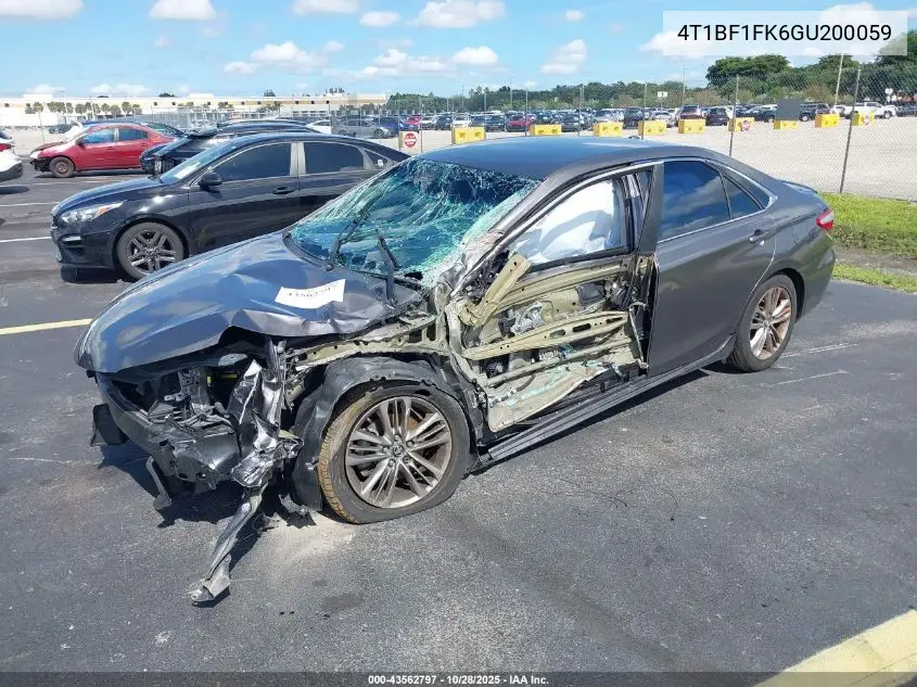4T1BF1FK6GU200059 2016 Toyota Camry Se