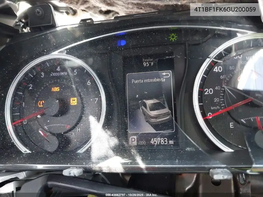 4T1BF1FK6GU200059 2016 Toyota Camry Se