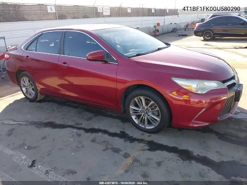 4T1BF1FK0GU580290 2016 Toyota Camry Se